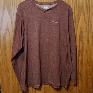 Columbia Omni Wick Big men's long sleeve 2 button pullover